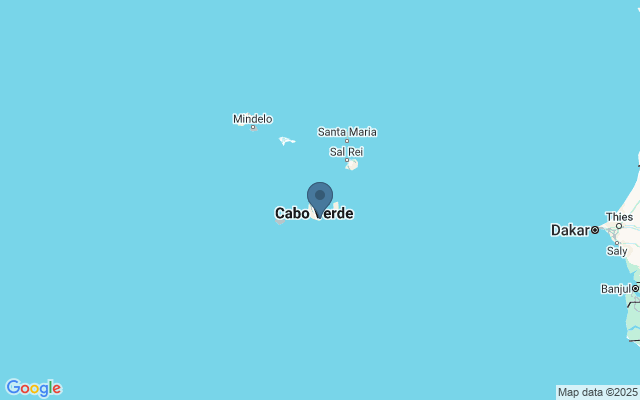 Kaart met locatie Oude centrum Praia
